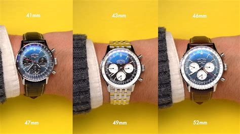 breitling crown size|Breitling navitimer conversion chart.